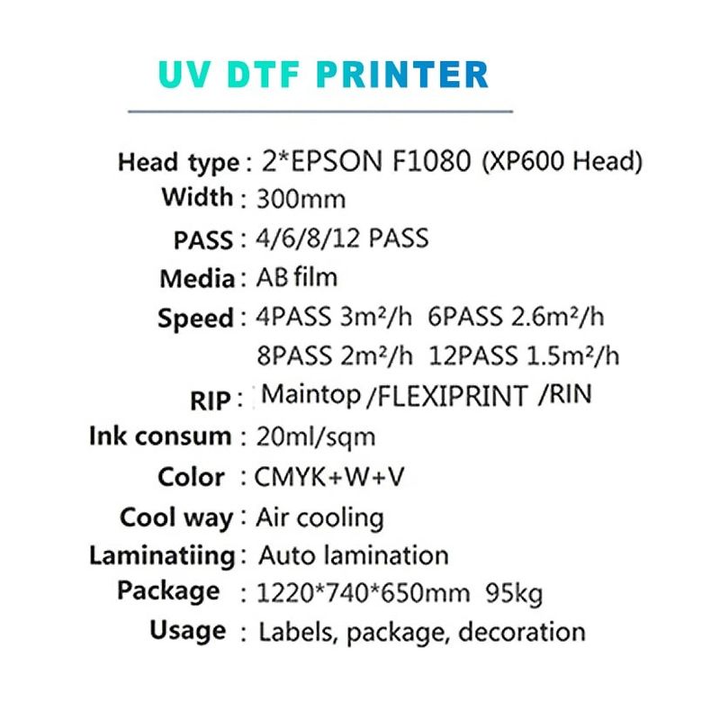AB Film Media Digital UV Printing Machine z kolorem atramentu CMYK W+V