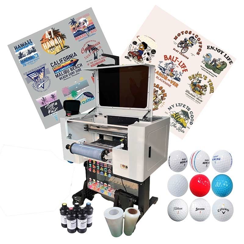 AB Film Media Digital UV Printing Machine z kolorem atramentu CMYK W+V