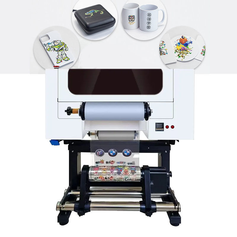 30cm UV DTF Crystal Label Printer 2 w 1 Maszyna z podwójnym głowicą XP600