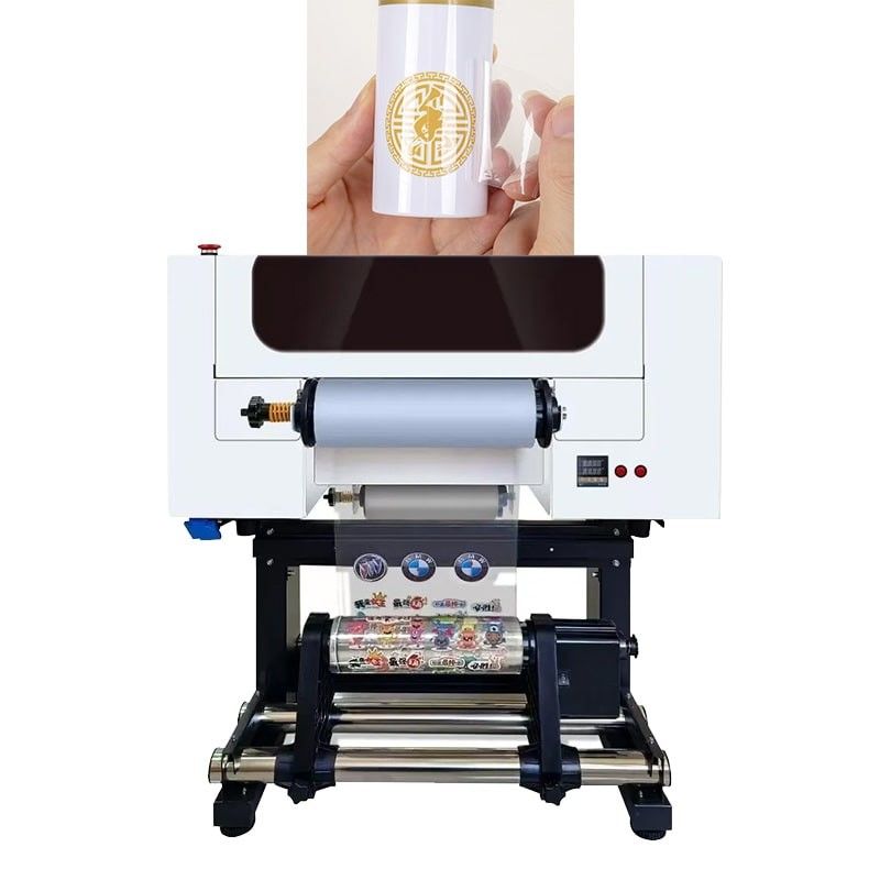 30CM UV DTF Drukarka logo Drukowanie z rulli do rulli A3 UV DTF Drukarka do naklejki