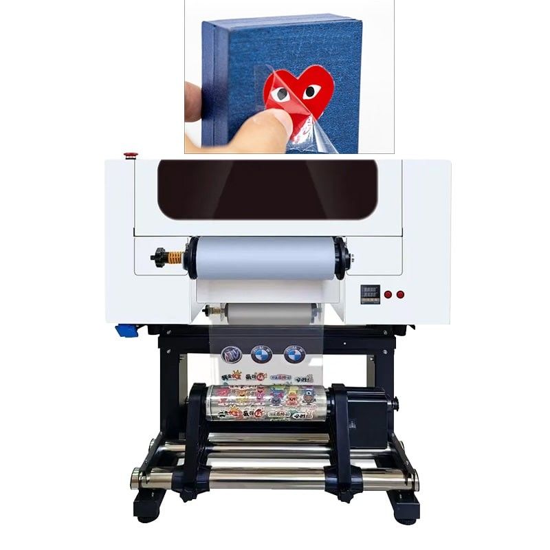 Drukarka DTF UV 30CM z dwoma głowicami A3 UV DTF do butelek z tworzyw sztucznych akrylowych