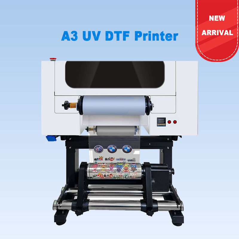 Drukarka DTF UV A3 Drukarka DTF UV A3 Drukarka logo 30CM Roll to Roll Drukarka DTF UV z laminowaniem do naklejki