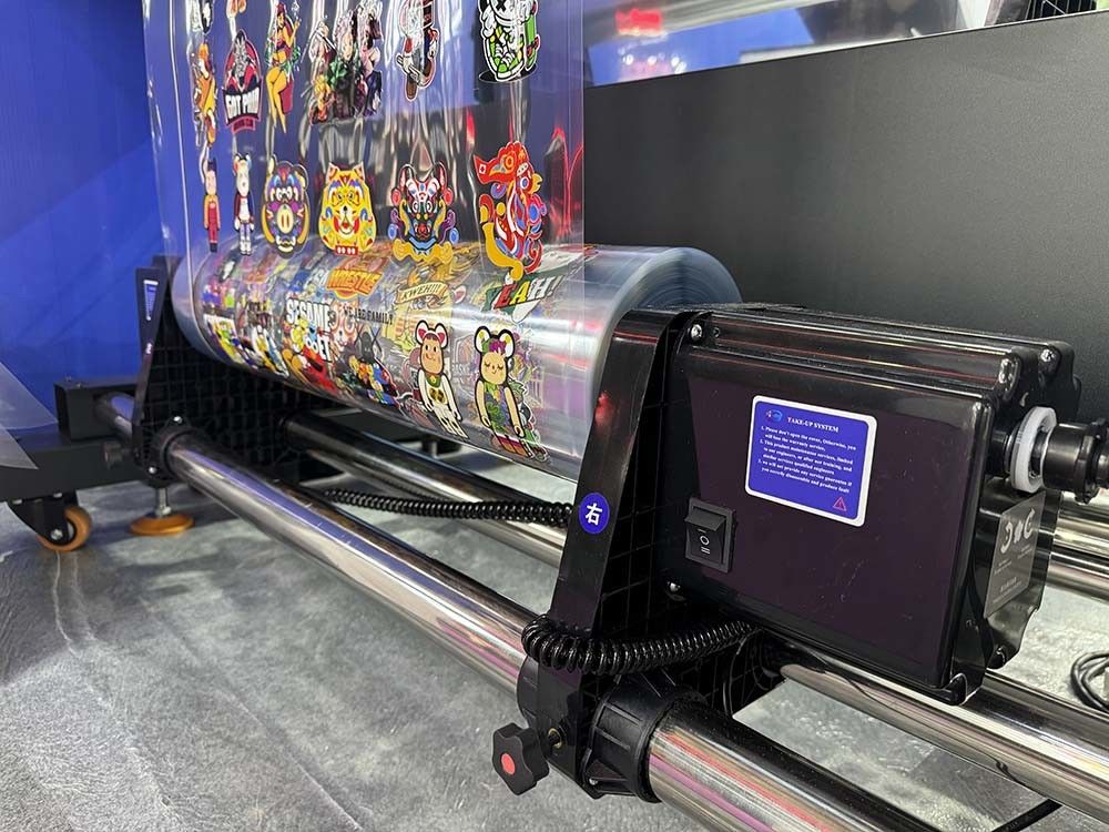 Całkowicie automatyczna 7-kolorowa 60cm drukarka do naklejek na etykietach
