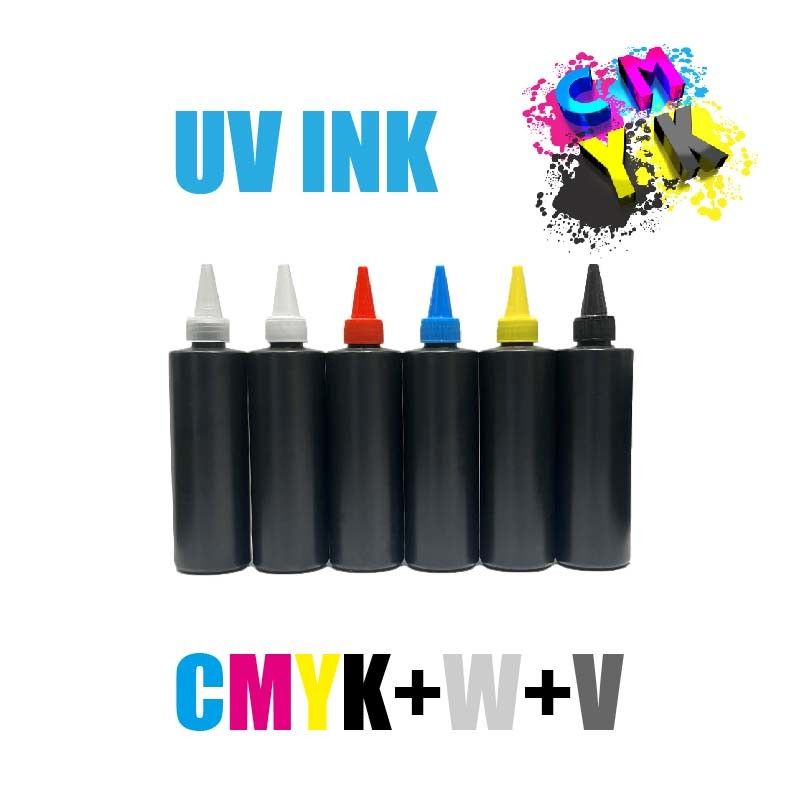 CMYK+W+V UV DTF Ink UV DTF Ink kleju UV DTF Ink i lakier UV DTF Ink drukarki drukarki