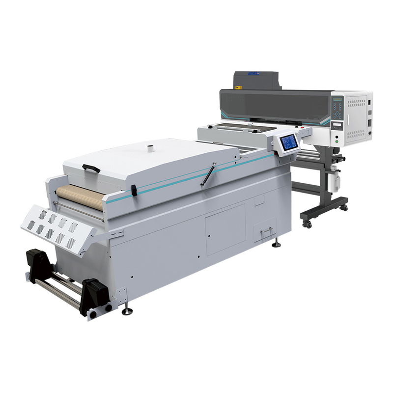 New 24 Inch DTF Printer Four I3200 Roll To Roll Pet Film DTF Printing Machine With 60cm DTF Powder Shaker